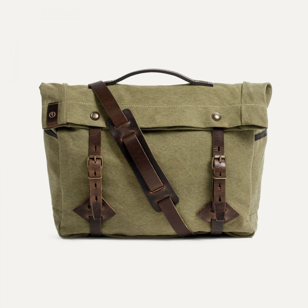 Bleu de Chauffe - Gaston Tool Bag "Musette" - Khaki US Stonewashed - City Workshop Men's Supply Co.
