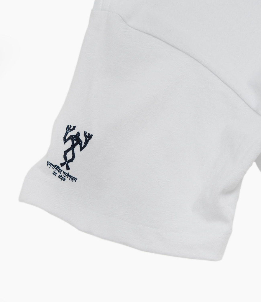 Engineered Garments - Printed Cross Crew Neck Pocket T-Shirt - White w/New York Print - City Workshop Men's Supply Co.