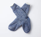 Rototo - Double Face Crew Socks - Deep Ocean - City Workshop Men's Supply Co.