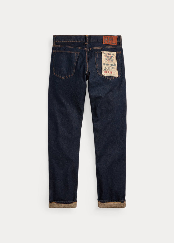 Double RL - Slim Fit Once-Washed Selvedge Jean