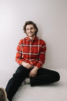 KATO "The Ripper" Organic Cotton Vintage Plaid Brushed - Red - City Workshop Men's Supply Co.